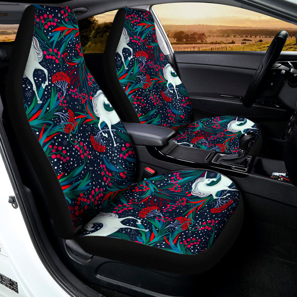 Fairy Floral Unicorn Pattern Print Universal Fit Car Seat Covers