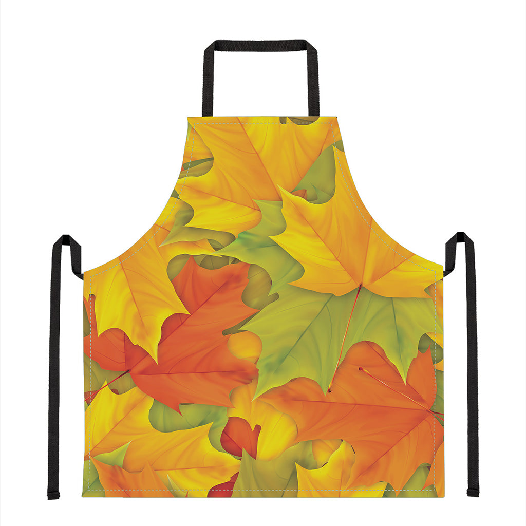 Fall Autumn Maple Leaves Print Apron