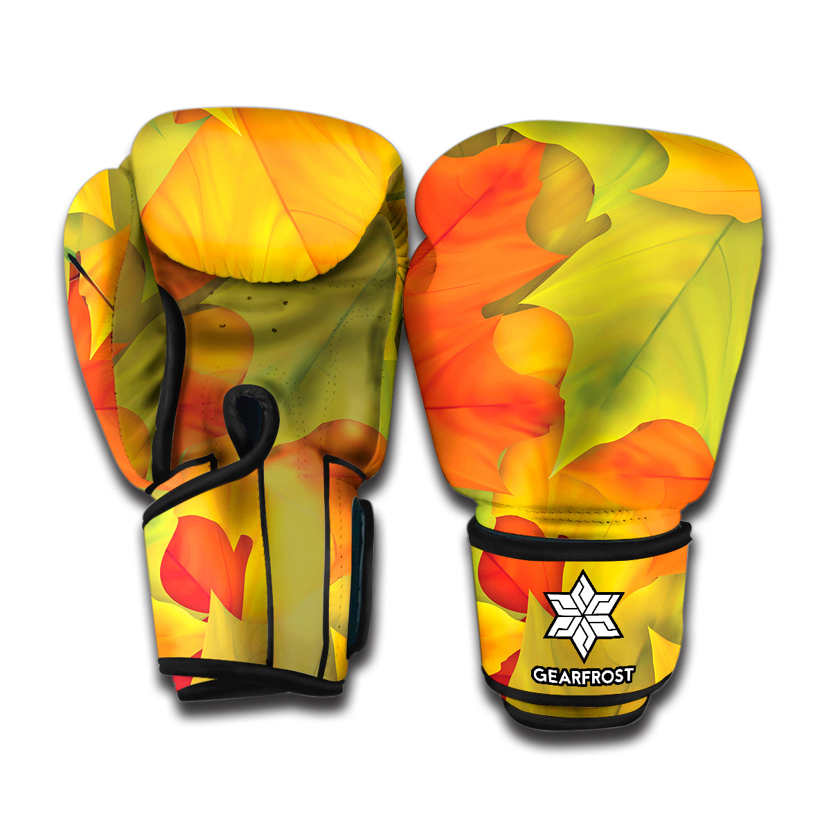 Fall Autumn Maple Leaves Print Boxing Gloves