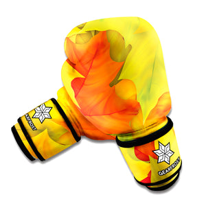 Fall Autumn Maple Leaves Print Boxing Gloves