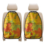 Fall Autumn Maple Leaves Print Car Seat Organizers
