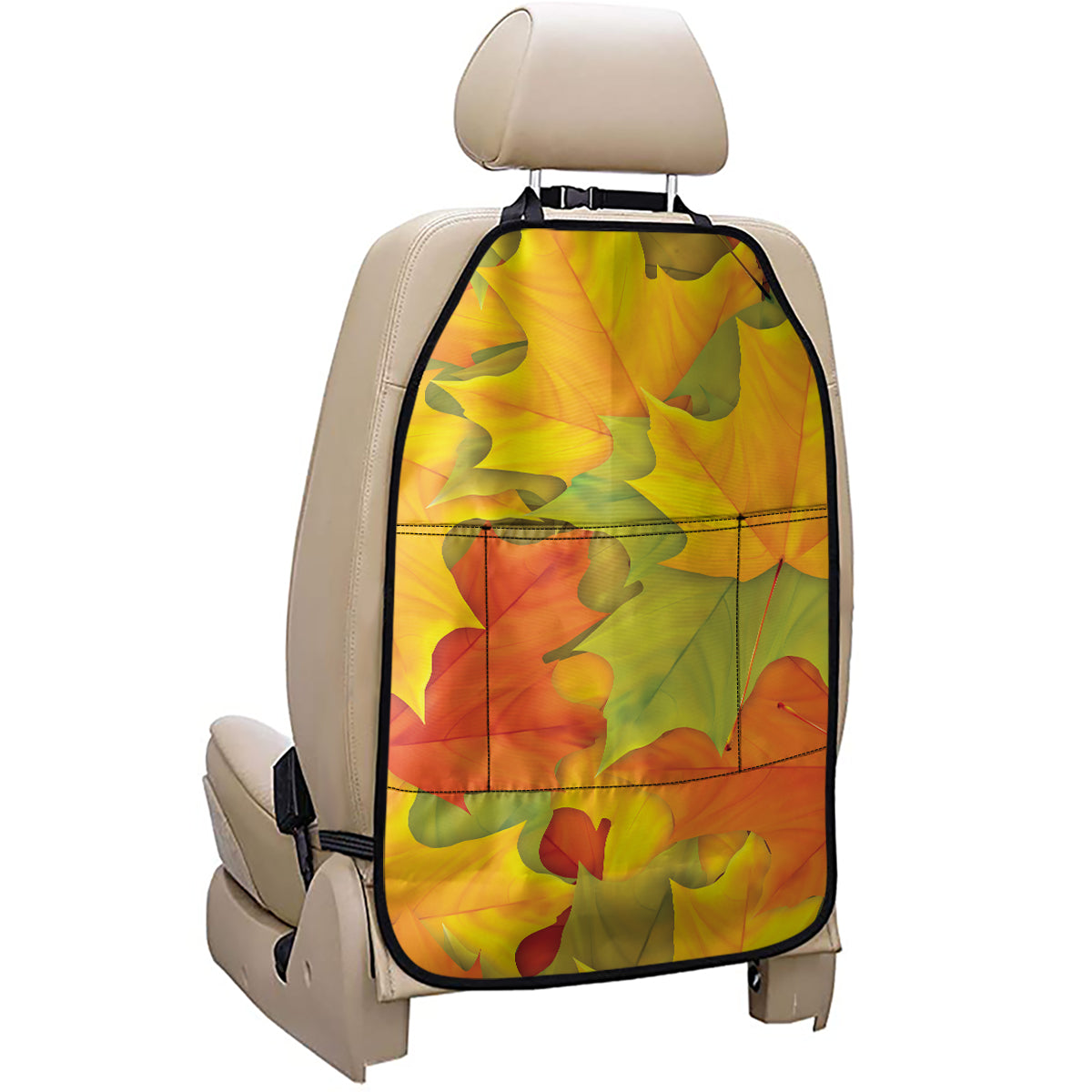 Fall Autumn Maple Leaves Print Car Seat Organizers
