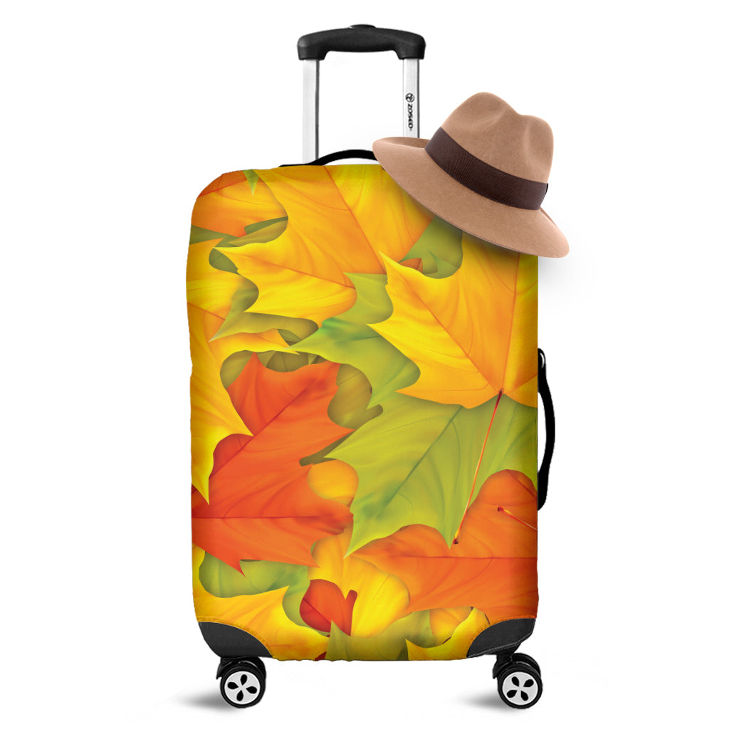 Fall Autumn Maple Leaves Print Luggage Cover