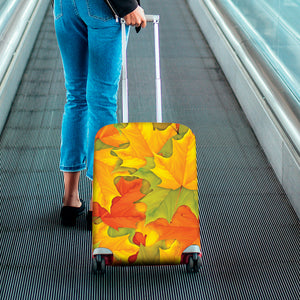 Fall Autumn Maple Leaves Print Luggage Cover