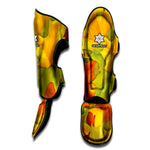 Fall Autumn Maple Leaves Print Muay Thai Shin Guard