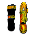 Fall Autumn Maple Leaves Print Muay Thai Shin Guard