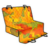 Fall Autumn Maple Leaves Print Pet Car Back Seat Cover