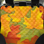 Fall Autumn Maple Leaves Print Pet Car Back Seat Cover