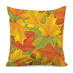 Fall Autumn Maple Leaves Print Pillow Cover