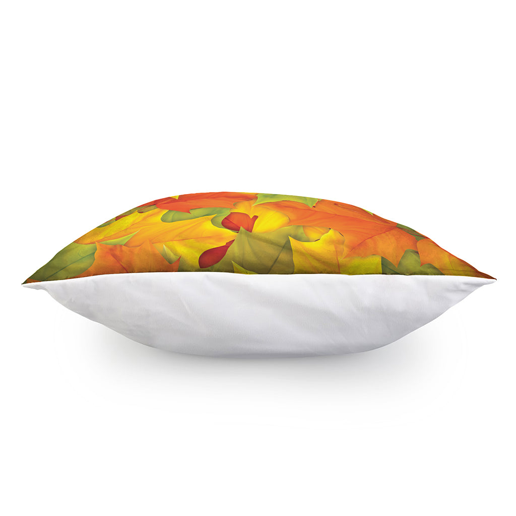 Fall Autumn Maple Leaves Print Pillow Cover