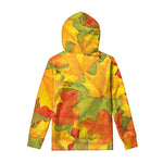 Fall Autumn Maple Leaves Print Pullover Hoodie