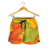 Fall Autumn Maple Leaves Print Women's Shorts