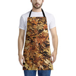 Fall Leaves Hunting Camouflage Print Apron