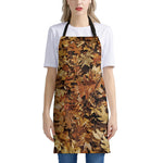 Fall Leaves Hunting Camouflage Print Apron
