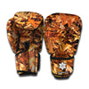 Fall Leaves Hunting Camouflage Print Boxing Gloves