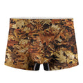 Fall Leaves Hunting Camouflage Print Men's Boxer Briefs