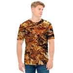 Fall Leaves Hunting Camouflage Print Men's T-Shirt