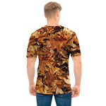 Fall Leaves Hunting Camouflage Print Men's T-Shirt