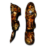 Fall Leaves Hunting Camouflage Print Muay Thai Shin Guard