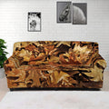 Fall Leaves Hunting Camouflage Print Sofa Cover