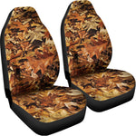 Fall Leaves Hunting Camouflage Print Universal Fit Car Seat Covers
