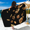 Falling Bitcoin Print Beach Sarong Wrap