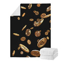 Falling Bitcoin Print Blanket