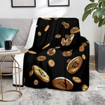 Falling Bitcoin Print Blanket