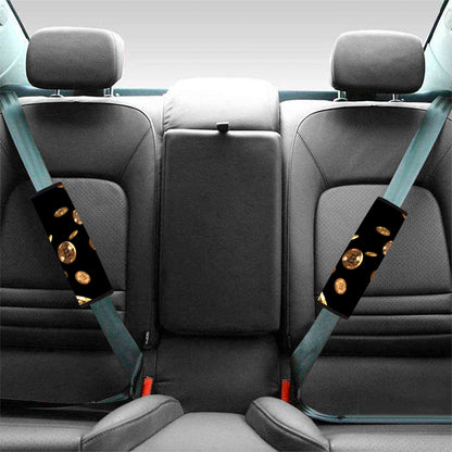 Falling Bitcoin Print Car Seat Belt Covers