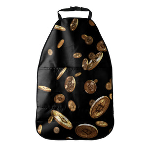 Falling Bitcoin Print Car Seat Organizers