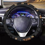Falling Bitcoin Print Car Steering Wheel Cover