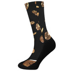 Falling Bitcoin Print Crew Socks