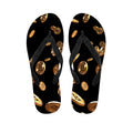 Falling Bitcoin Print Flip Flops