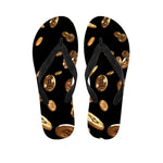 Falling Bitcoin Print Flip Flops