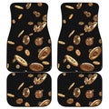 Falling Bitcoin Print Front and Back Car Floor Mats