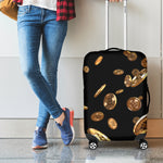 Falling Bitcoin Print Luggage Cover