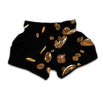 Falling Bitcoin Print Muay Thai Boxing Shorts