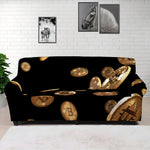 Falling Bitcoin Print Sofa Cover