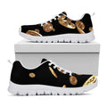 Falling Bitcoin Print White Running Shoes