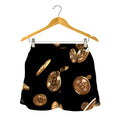 Falling Bitcoin Print Women's Shorts