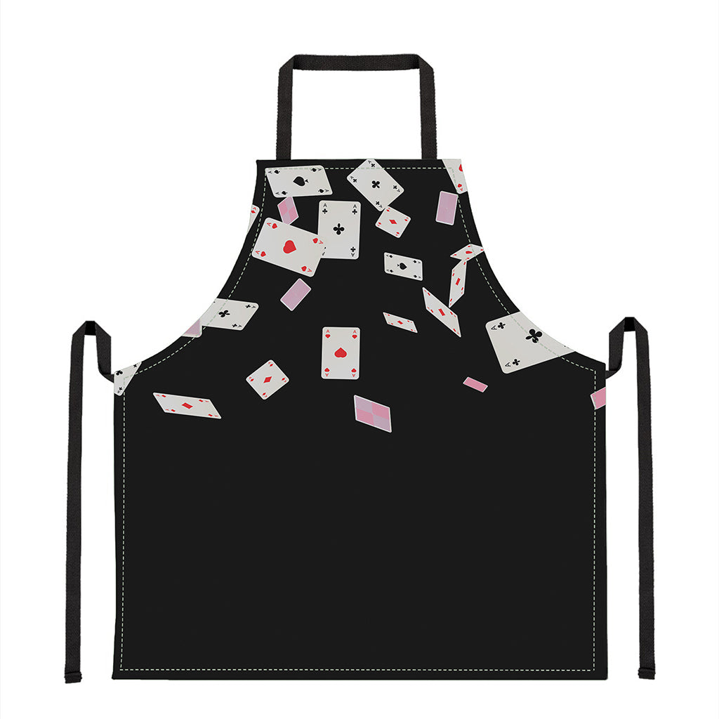 Falling Casino Card Print Apron