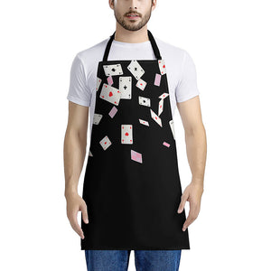 Falling Casino Card Print Apron