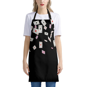 Falling Casino Card Print Apron