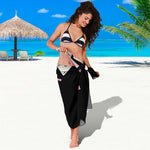 Falling Casino Card Print Beach Sarong Wrap