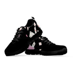 Falling Casino Card Print Black Sneakers