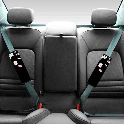 Falling Casino Card Print Car Seat Belt Covers