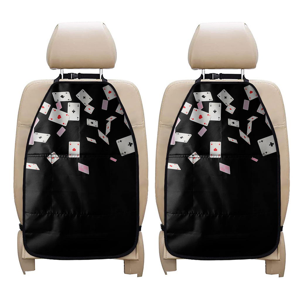 Falling Casino Card Print Car Seat Organizers