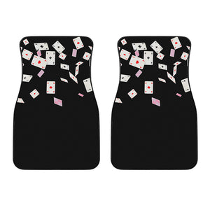 Falling Casino Card Print Front Car Floor Mats