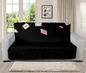 Falling Casino Card Print Futon Protector