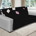 Falling Casino Card Print Futon Protector